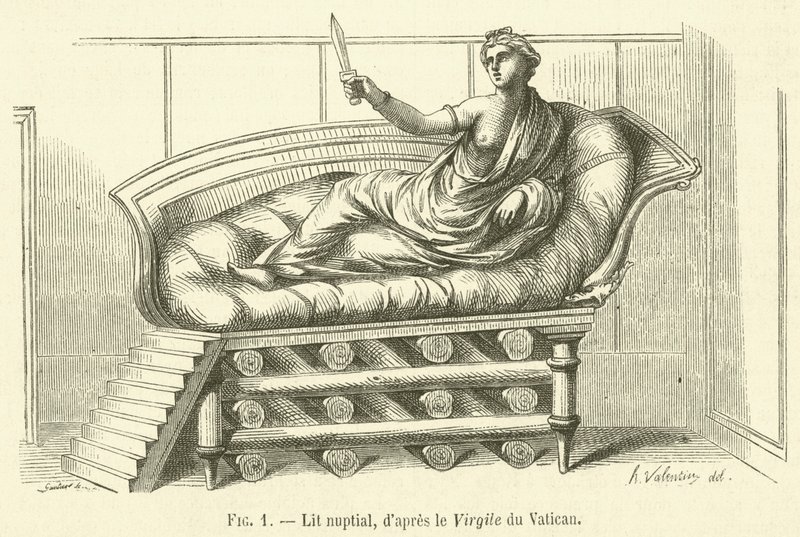 Bridal bed by French School