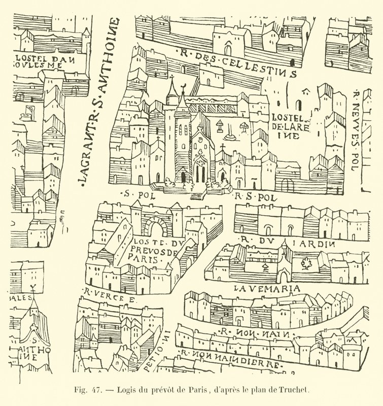 Residence of the Provost of Paris, after the plan of Truchet by French School