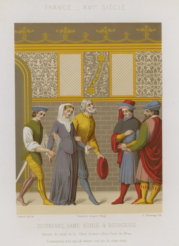 Lords, Noblewoman and Bourgeois by French School