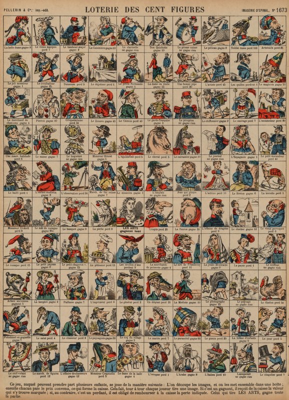 Lottery of a Hundred Figures by French School