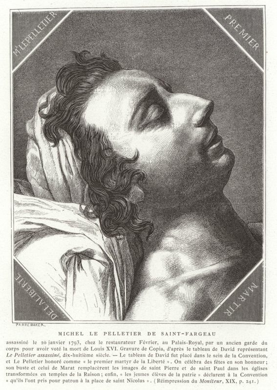 Louis-Michel le Peletier, Marquis de Saint-Fargeau, French Revolutionary Politician, 1793 by French School