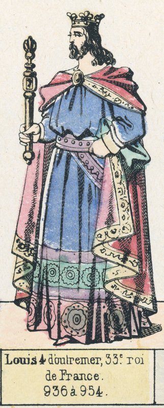 Louis IV of Overseas, 33rd King of France, 936 to 954 by French School