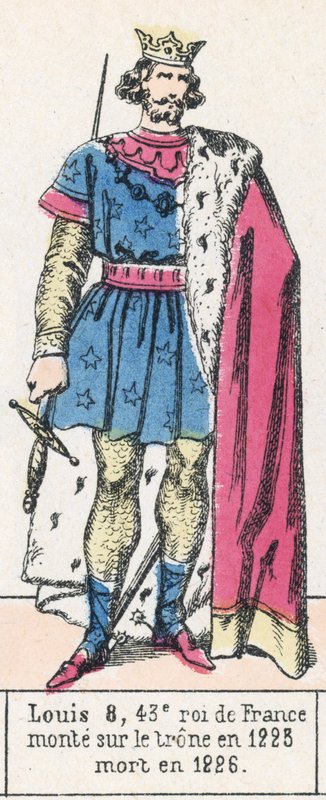 Louis VIII, 43rd King of France, ascended the throne in 1223, died in 1226 by French School