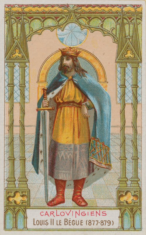 Louis II, King of France by French School