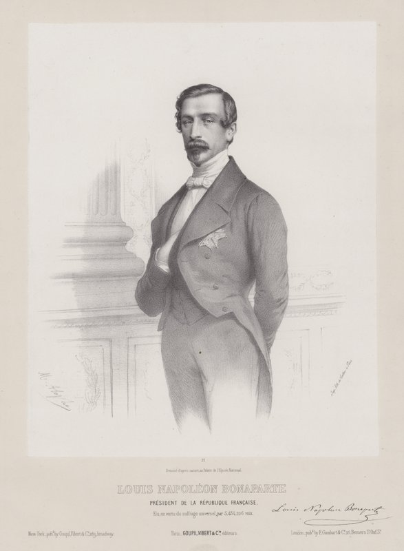 Louis Napoleon Bonaparte, President of the French Republic, c1848 by French School