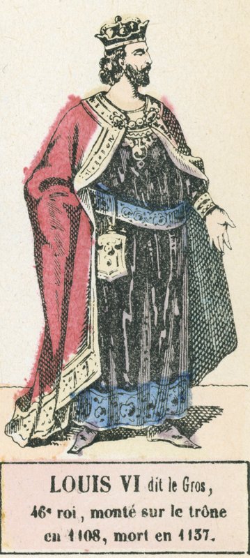 Louis VI called the Fat, 46th King, ascended the throne in 1108, died in 1137 by French School