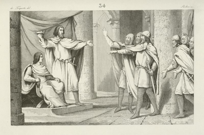 Louis V, last Carolingian King of Western Francia by French School