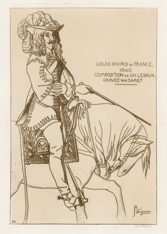 Louis XIII, King of France, 1640 by French School