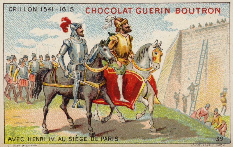 Louis des Balbes de Berton de Crillon, French soldier, with King Henry IV at the Siege of Paris by French School