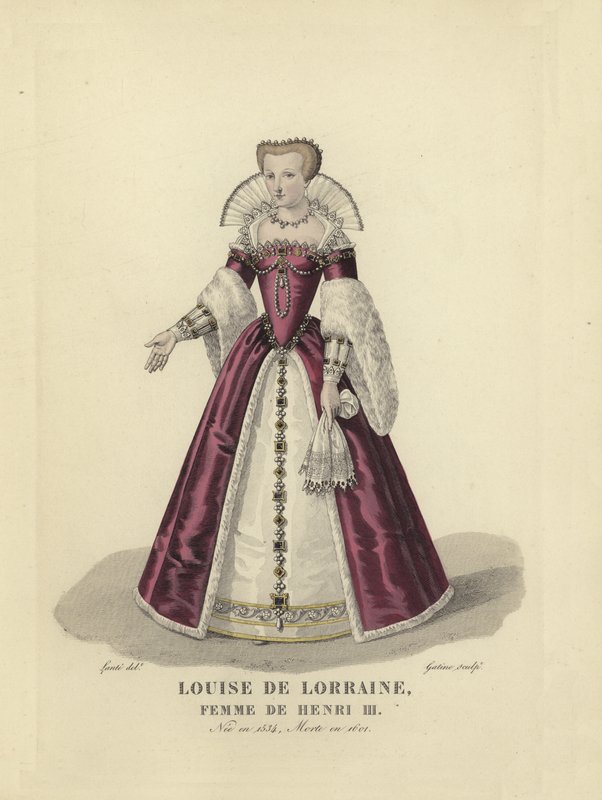 Louise of Lorraine, wife of King Henry III of France by French School