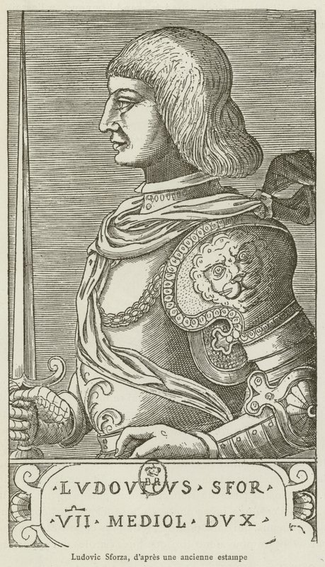 Ludovico Sforza (engraving) by French School