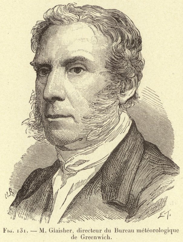 M Glaisher, director of the Greenwich Meteorological Office by French School