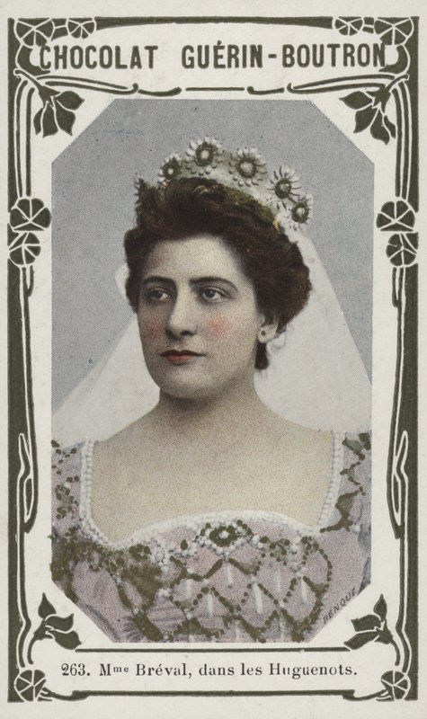 Madame Breval, in Les Huguenots by French School
