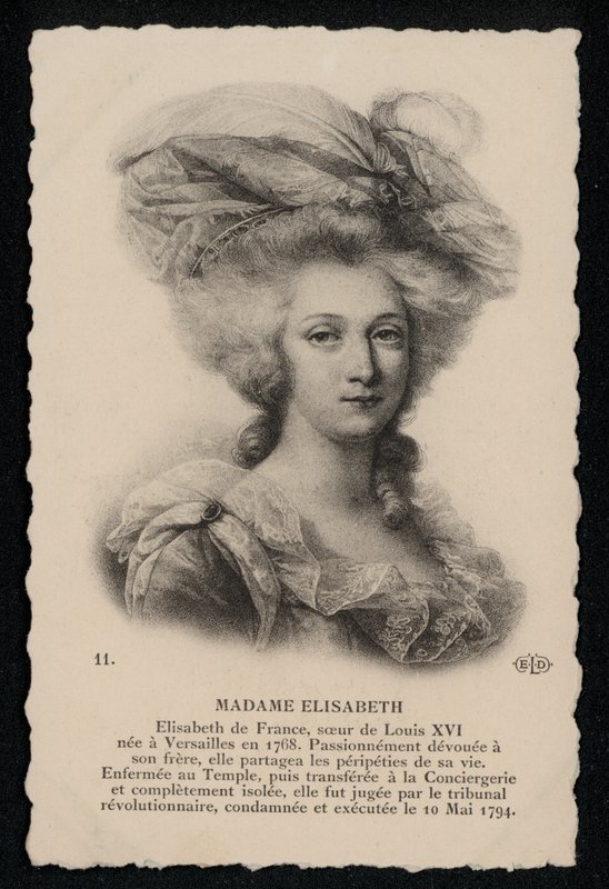 Madame Elisabeth, sister of King Louis XVI by French School