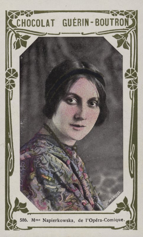 Madame Napierkowska, from the Opera-Comique by French School