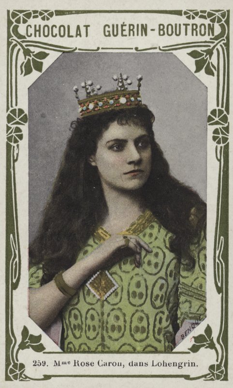 Madame Rose Caron, in Lohengrin by French School