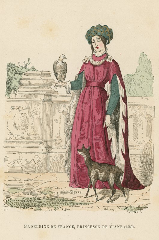 Madeleine of France, Princess of Viana by French School