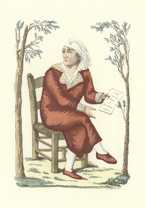 Marat in a Dressing Gown by French School