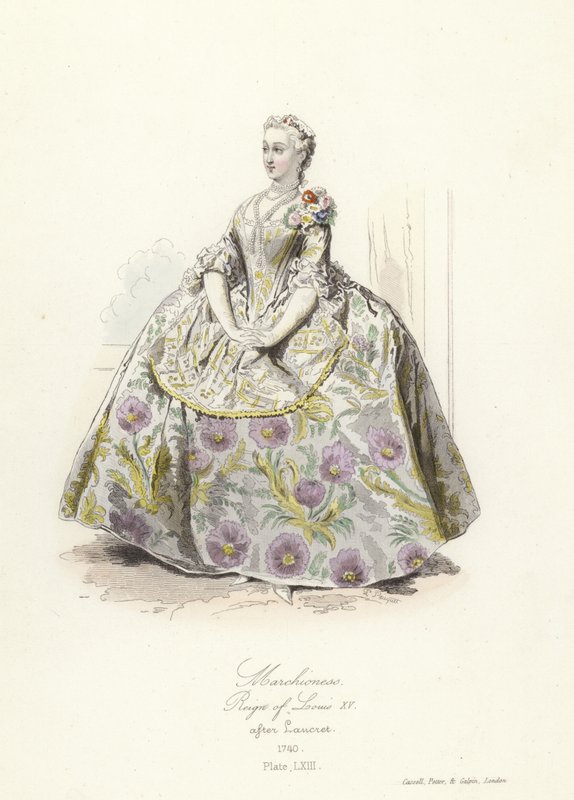 Marchioness, reign of Louis XV of France by French School