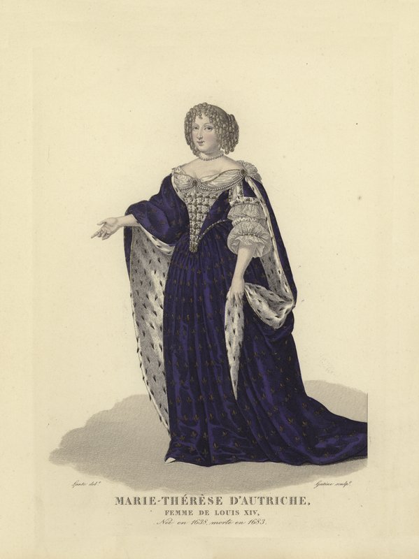 Maria Theresa of Austria, first wife of King Louis XIV of France by French School