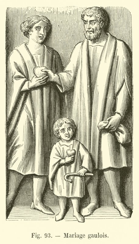 Gaulish marriage by French School