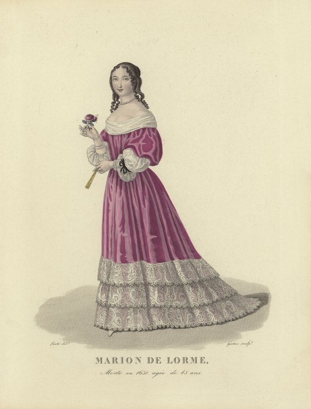 Marion de Lorme, French courtesan by French School