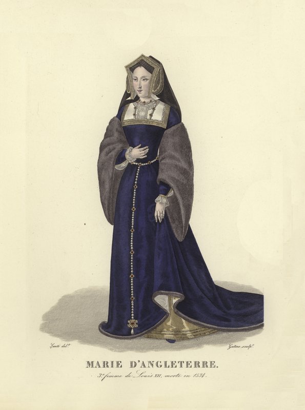Mary of England, third wife of King Louis XII of France by French School