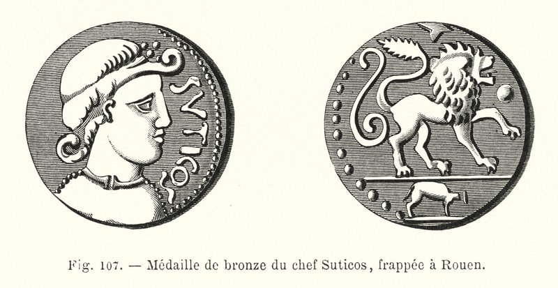 Bronze Medal of Chief Suticos, Struck in Rouen by French School