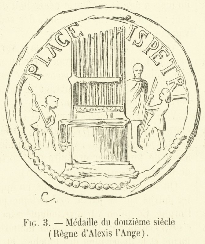 Twelfth-century Medal, Reign of Alexis the Angel (engraving) by French School