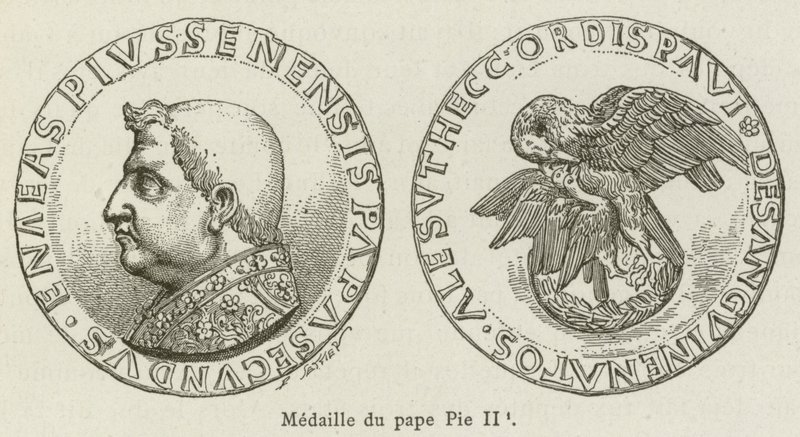 Medal of Pope Pius II by French School