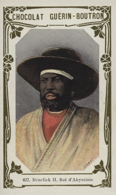 Menelik II, King of Abyssinia by French School