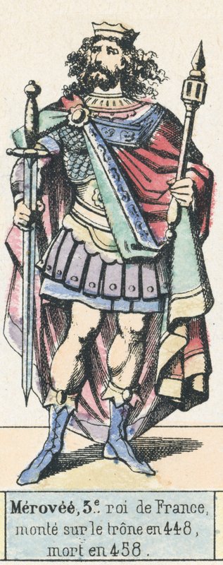 Merovee, 3rd King of France, ascended the throne in 448, died in 458 by French School