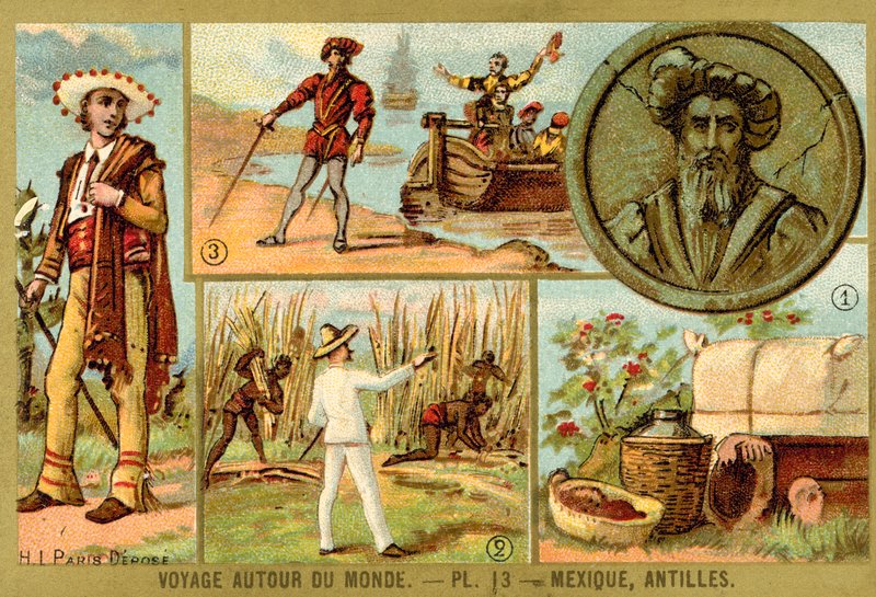 Mexico and the Antilles by French School