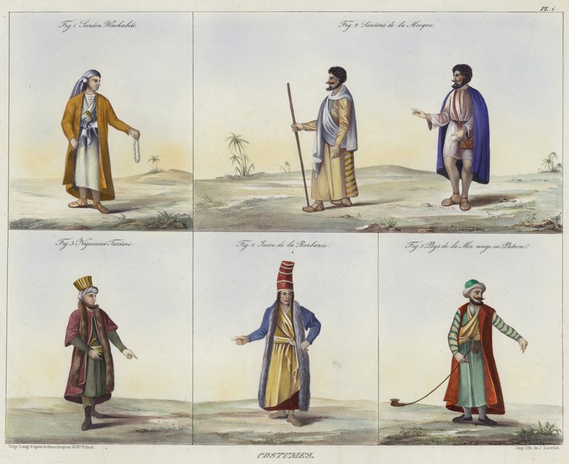 Middle Eastern Costumes by French School