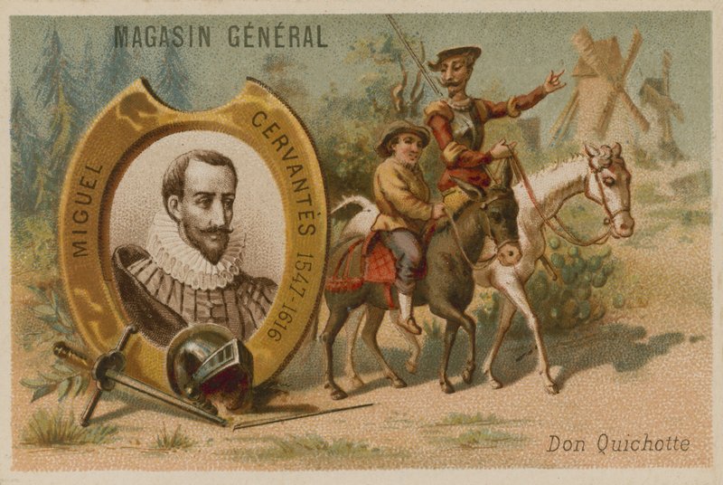 Miguel de Cervantes by French School