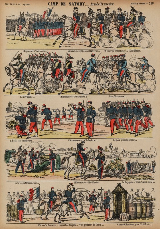 Military Camp of the French Army at Satory, France by French School