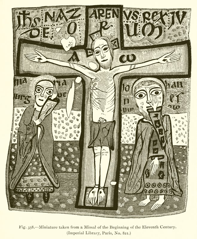 Miniature taken from a Missal of the Beginning of the Eleventh Century by French School