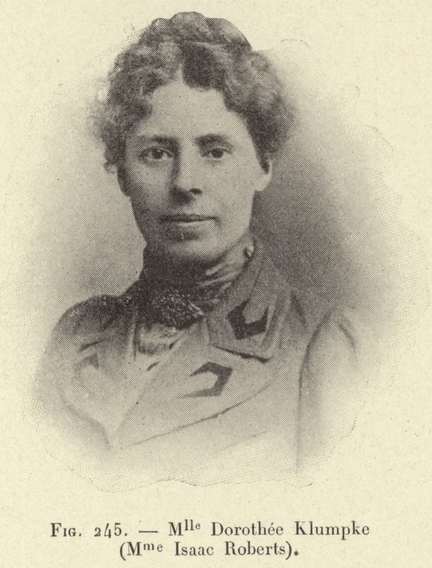 Miss Dorothee Klumpke (Mrs. Isaac Roberts) (engraving) by French School