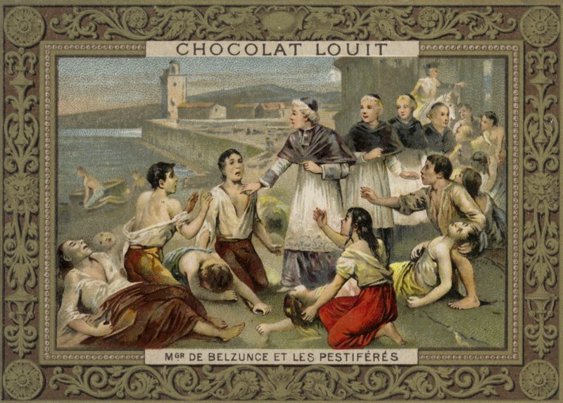 Monsignor de Belsunce, Bishop of Marseilles and plague victims, 1720 by French School