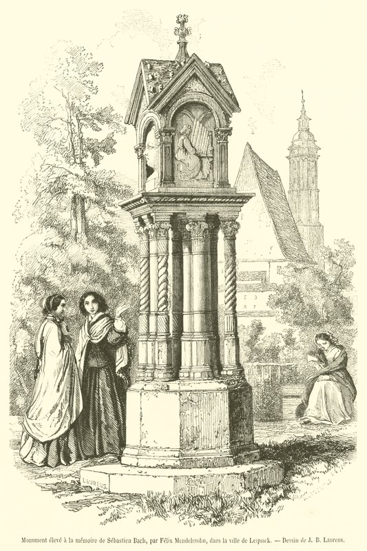 Monument Erected in Memory of Sebastian Bach by French School
