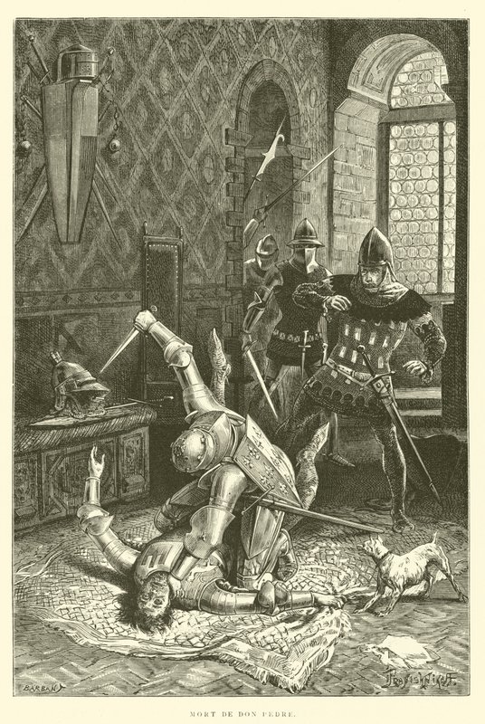 Death of Don Pedro by French School