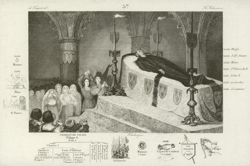 Mourning the death of Louis XII of France, 1515 by French School