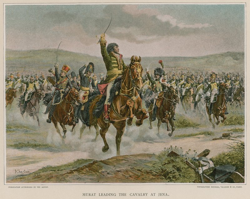 Murat Leading the Cavalry at Jena by French School