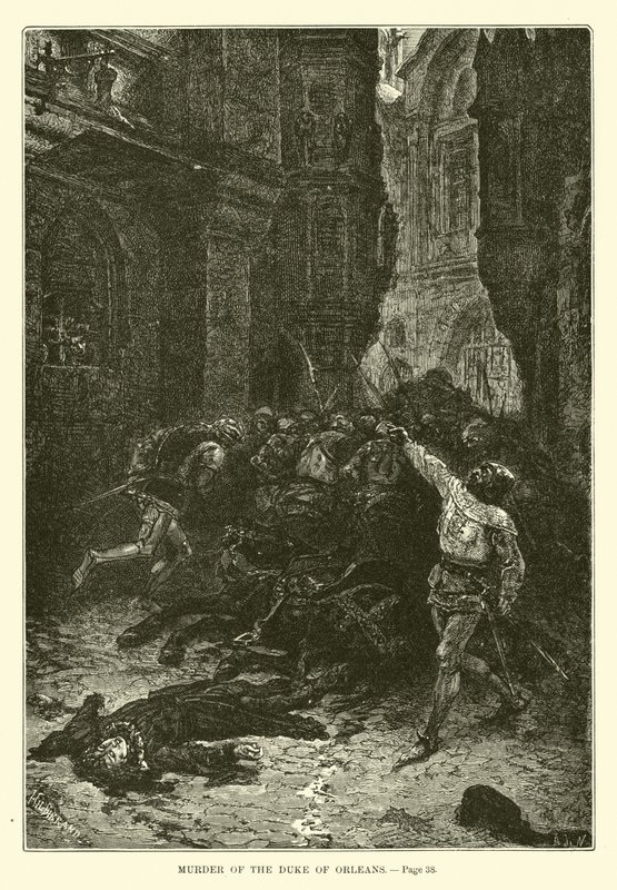 Murder of the Duke of Orleans by French School