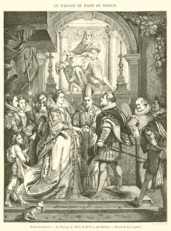 Louvre Museum, The Marriage of Marie de Medici by French School