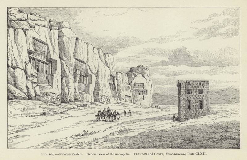 Naksh-i-Rustem, General View of the Necropolis by French School