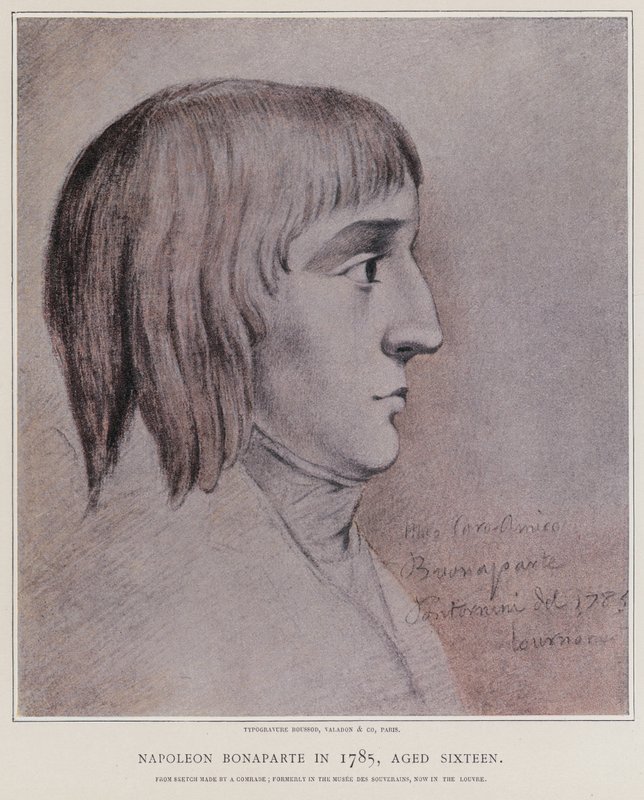 Napoleon Bonaparte in 1785 by French School