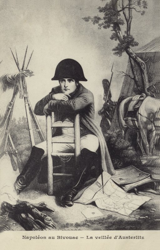 Napoleon at the Bivouac by French School