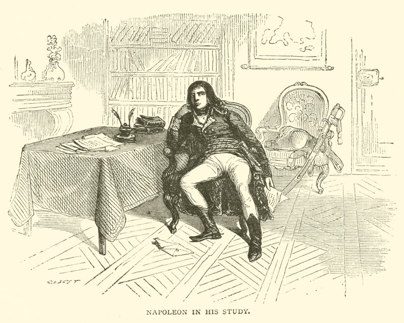 Napoleon in his study by French School