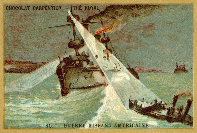 Naval engagement, Spanish-American War by French School